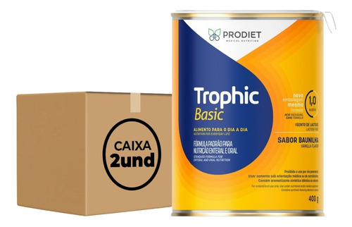 Trophic Basic Enteral Po Baunilha 400g (c/02 Latas) Prodiet