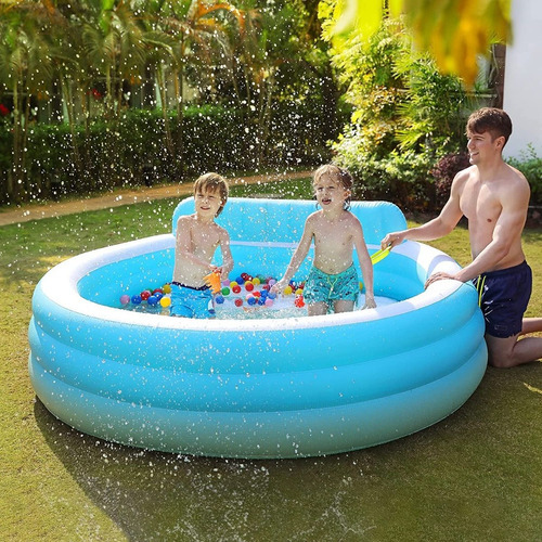 Sable Alberca Inflable 88x85 Para Niños Y Adultos Sa-hf041 Color Azul