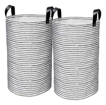 Comprar 2 Cesto Ropa Sucia Plegable Organizador Bote Lavanderia Baño