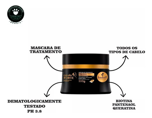 Haskell Tratamento Para Crescer Cabelo 6 Produtos 300ml