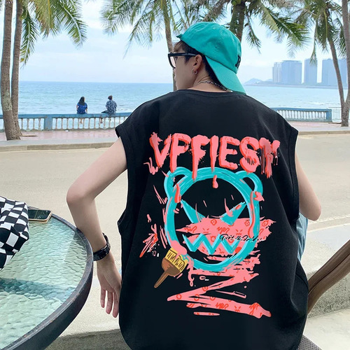 Camiseta Sin Mangas De Verano Para Hombre, Moderna Camiseta