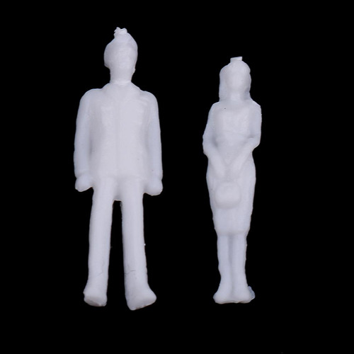 20 Piezas 1/100 Escala Modelo Sin Pintar Personas Figura