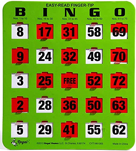 Cartones De Bingo Deslizables - 10-pack.