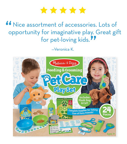 Melissa Doug Fpet Care Juego Set