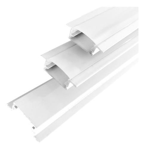 Perfil Alumínio Slim Embutido Para Fita Led Barra 2 Metros Luz Perfil Branco