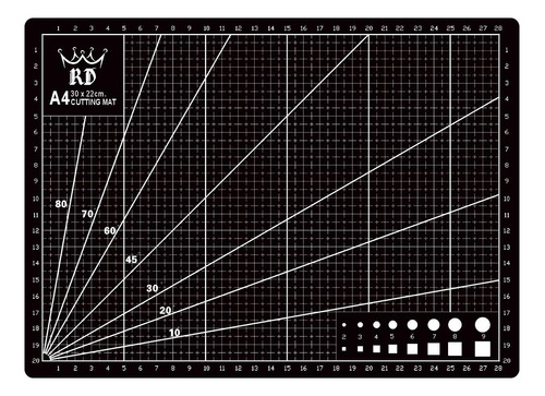 Base Tabla De Corte A4 30 X 22 Cm Reversible Rd.