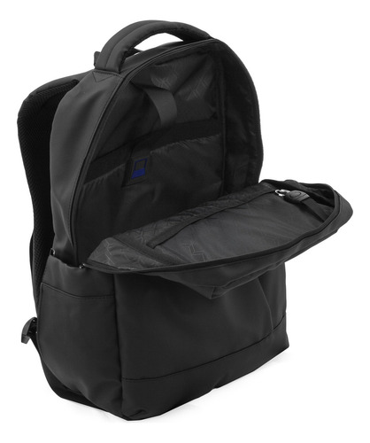 Mochila Crossover Engomada Ina Negro Diseño de la tela Lisa