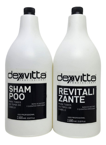Kit Lavatório Shampoo 2500ml - Revitalizante 2500ml Dexvitta