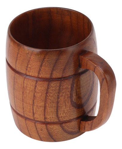 Caneca De Cerveja De Madeira Com Alça De 300 Ml Para Evitar