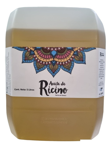 Aceite De Ricino Puro Y Orgánico 5 Litros