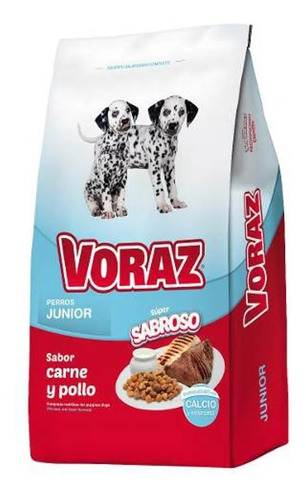 Alimento Voraz Perro Junior Cachorro Carne Y Pollo X 20kg