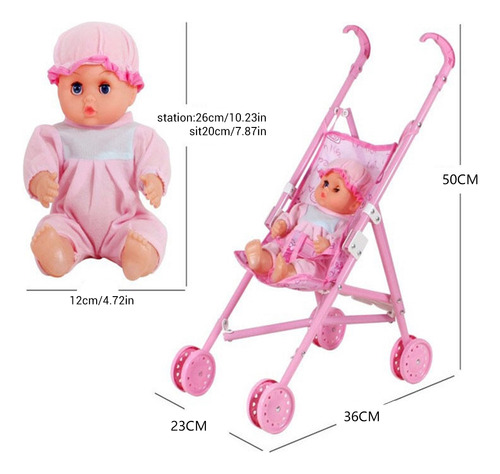 Juego De Carrito Para Cochecito, Muñeca, Juego De Simulación