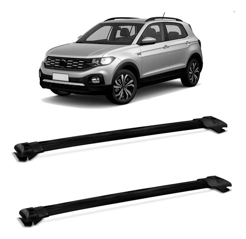 Travessa Para Vw T-cross Preta Larga