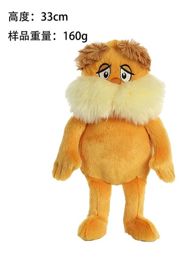 Boneco De Pelúcia Lorax De Desenho Animado De 33 Cm