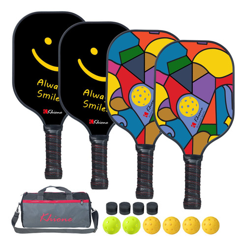 Khione Palas Pickleball Raquetas De Grafito Con Núcleo De Pa