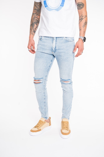 Jean Hombre Farenheite Skinny Chao