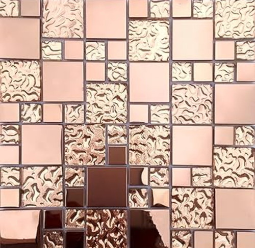 Disu Malla Mosaico Listelos Decorativa Sd009 Gold Rose 30x30