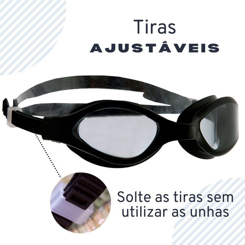 Imagem 2 de 4 de Óculos De Natação Hidroginastica Transparente Antiembaçante