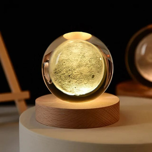 Mini Lampara Esfera Diseño 3d Sistema Planetario 