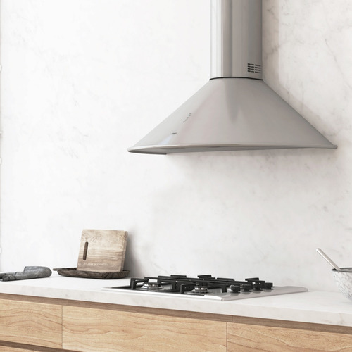 Imagen 3 de 8 de Extractor De Cocina Tst Circular Inox. De Pared 600x340x520