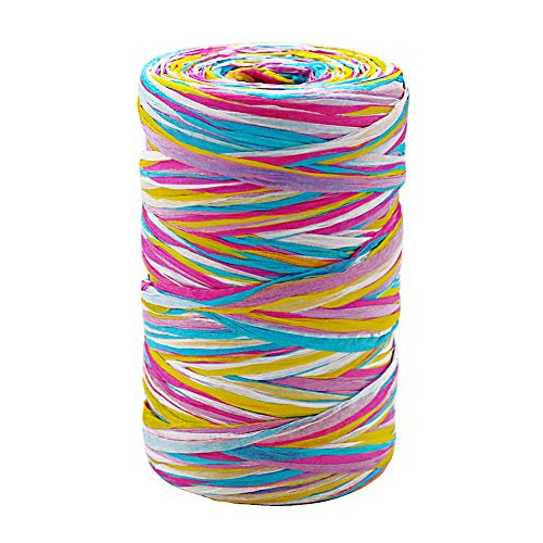 Colored Raffia Ribbon, 3/16 Inch By 328 Feet Matte Pape...