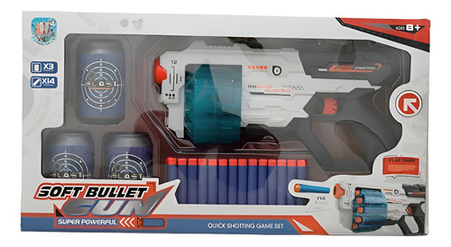 Pistola Lanza Dardos Juguete Multiples Tiros Con Objetivos