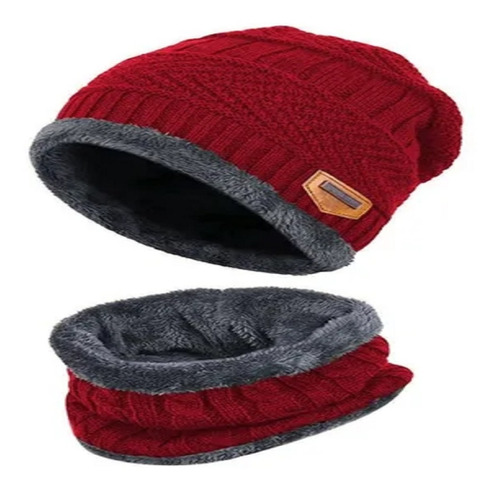 Gorro Y Cuello De Lana Conjunto - Adulto - Invierno