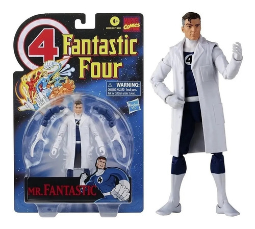 Figura Sr. Fantastico 4 Fantasticos Marvel Retro - Hasbro