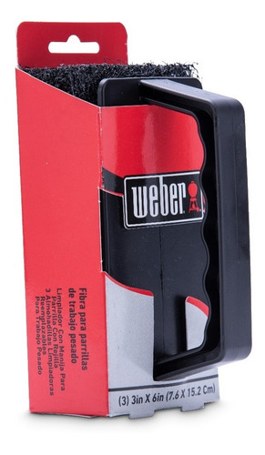 Weber Fibra Limpiadora Metal Para Parrillas Y Asadores 6273