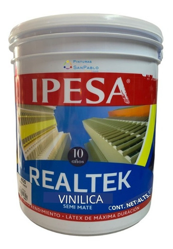 Ipesa Realtek Galón 4lts. Pintura Vinilica Mejor Que Comex