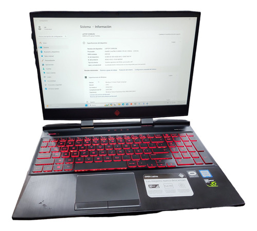 Laptop Omen Bang&olufsen, Hdd 1 Tb, Ram 8 Gb, Core I5, Negro