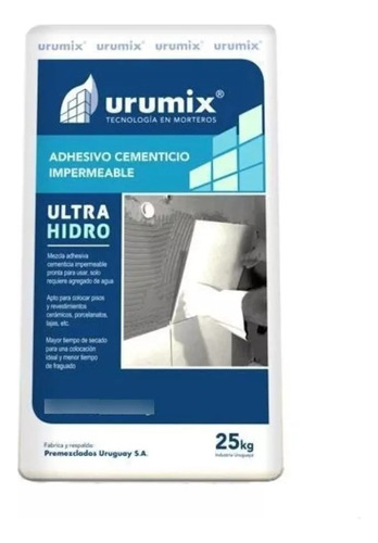 Adhesivo Cementico Impermeable 25 Kg Urumix 