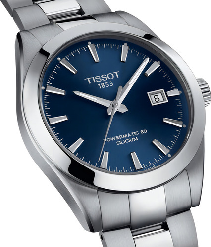 Relógio masculino Tissot Gentleman Automatic Silicium Steel