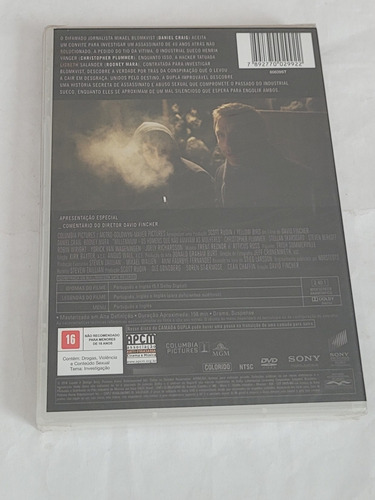 Dvd Filme Millennium Os Homens Que Não Amavam As Mulheres