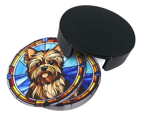 Juego De 6 Posavasos Yorkshire Terrier Regalo Para Mamá