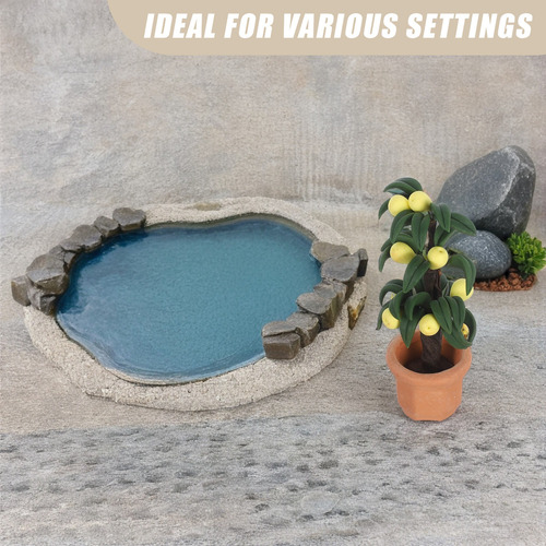 Árboles En Miniatura Para Manualidades: Modelo Verde De Casa