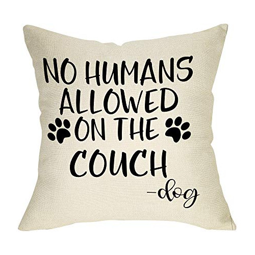 No Se Permiten Humanos Sofá Funda De Almohada Decorati...