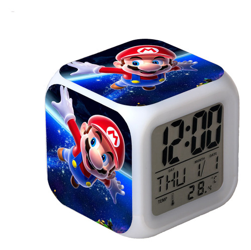 R-timer Super Mario Bros 7 Digital Cambiable En Color Hjk3