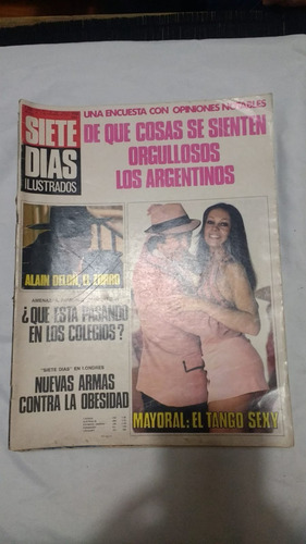 Revista Siete Dias 388 Alain Delon El Zorro 1974