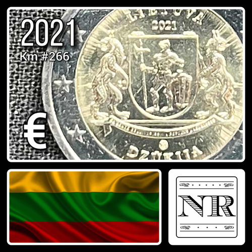 Lituania - 2 Euros - Año 2021 - Km #266 - Regiones