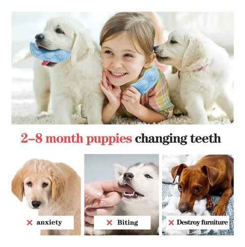 Juguetes Masticables Para La Dentición De Cachorros, De 2 A