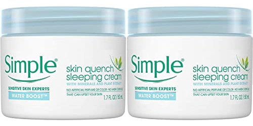 Simple Water Boost Skin Quench Sleeping Cream, 1.7 Onzas (pa