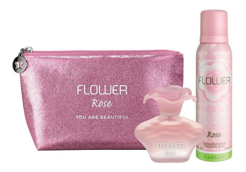 Neceser Flower Rose Con Perfume 40ml + Deo Ar1 1524-6 Ellobo