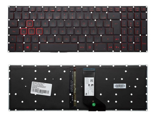 Teclado Para Notebook Acer Nitro 5 An515-51-77fh