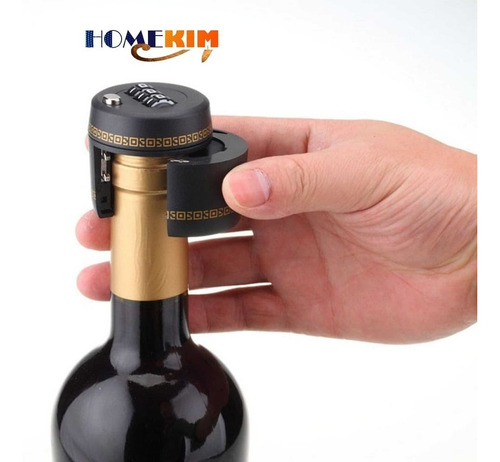 2 Unidades Tapón Candado Seguridad Botella Vino Y Licores