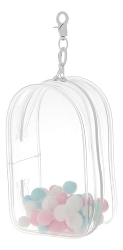 W Estuche De Exposición Transparente Llavero Charms Claro