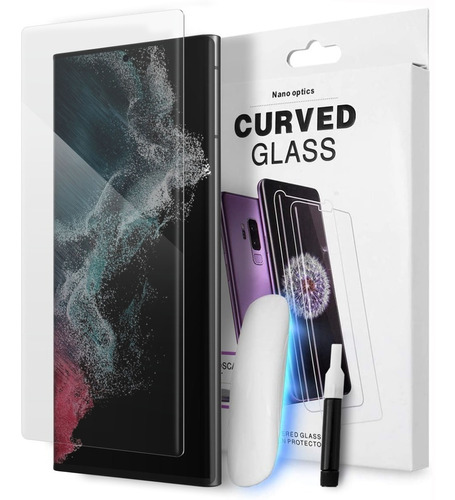 Imagen 1 de 8 de Vidrio Templado Uv Glass Protector Galaxy S22 / Plus / Ultra