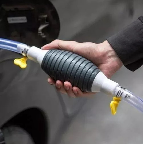 Bomba Portátil Con Manguera De Sifón De Gasolina Manual Extr