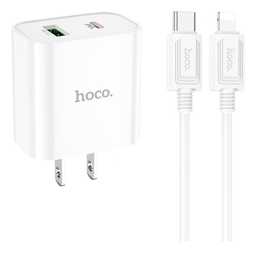 Cargador 20w C80 Plus Para iPhone 1-usb3.0 1-tipo-c C-cable