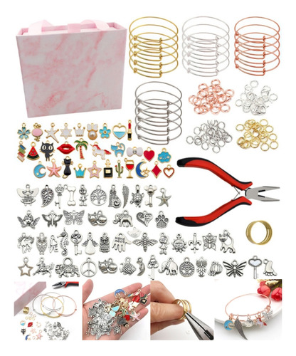 Kits De Colgantes De 300 Piezas Para Hacer Pulseras